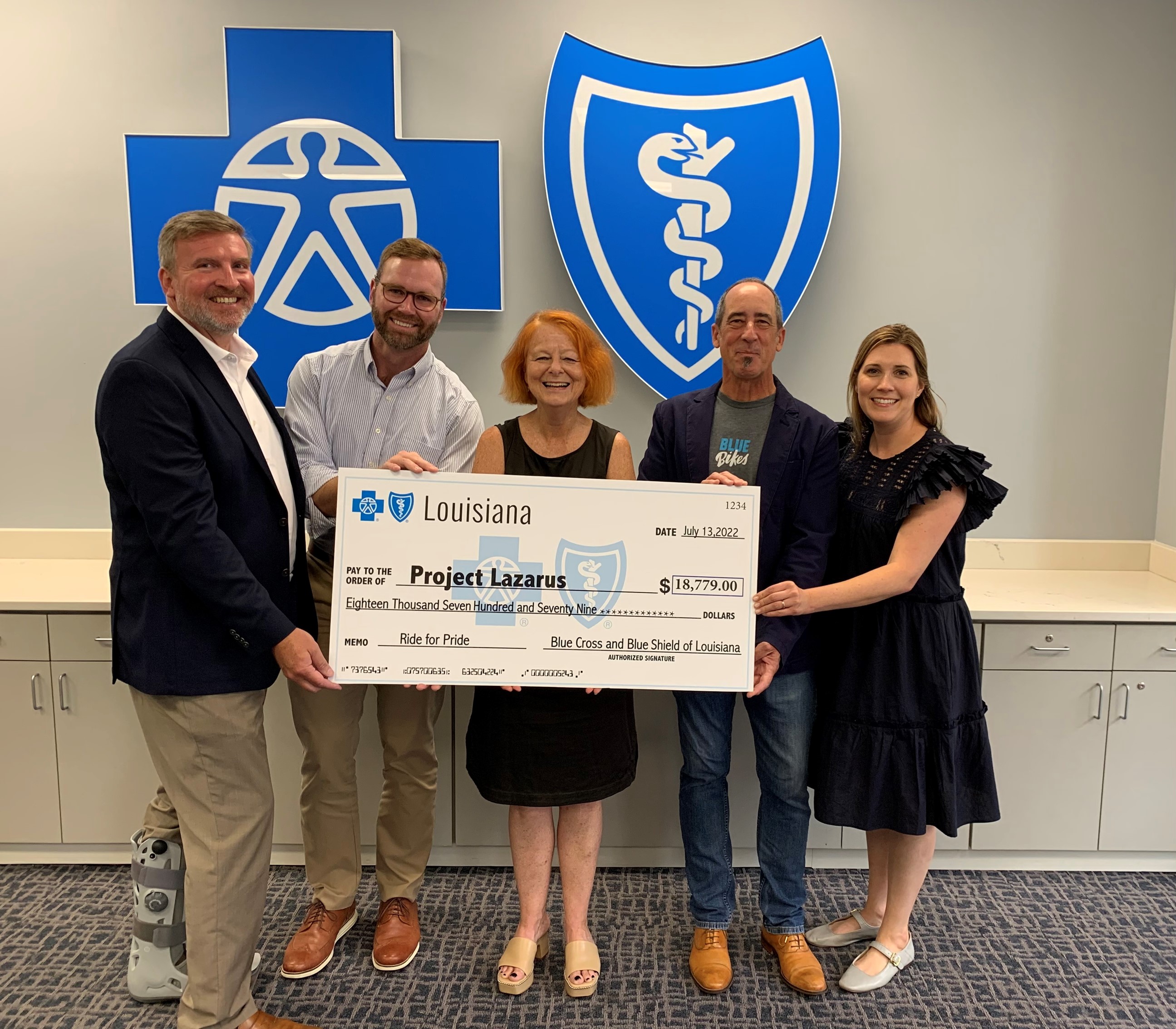 Ride for Pride check presentation 